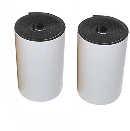 Yuncai Garage Wall Protector Car Door Protector Guard Water Resistance Self-Adhesive Anti-Collision Foam Strip Wall Padding - 2-Pack Black,2000 * 200 * 6.5mm