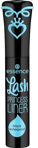 essence Lash PRINCESS LINER black waterproof, Eyeliner, Schwarz, langanhaltend, sofortiges Ergebnis, intensiv, vegan, wasserfest, ohne Mikroplastikpartikel, ohne Parfüm, 1er Pack (3ml)