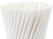WedDecor Paper Drinking Straws – 100% Compostable & Food-Safe – Durable 3-Ply Eco-Consious Straws in Solid Colours - White for Weddings, Restaurants & Events, 500pcs