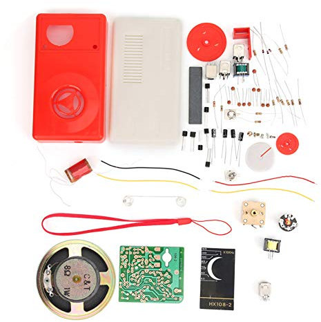 Kit de divertissement électronique, HX108-2 Kit de bricolage électronique radio à 7 tubes Ensemble de pièces d'apprentissage radio électronique Kit de module récepteur radio