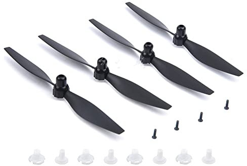 Buosha Drohnen-Zubehör für VOLANTEXRC 761-8 F4U Corsair 2 / 4PCs 5,2-Zoll-Propeller- und Prop-Saver-Set, Schwarz