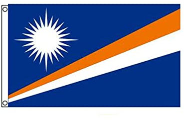 Stormflag Drapeau Iles Marshall 90x150cm Drapeau Marshallais 3x5ft en polyester pongé 90g avec œillets et Double couture