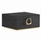 SONGMICS Schmuckkästchen 2 Ebenen, Schmuckkasten mit Griff, flexibles Schmucktablett, Schmuckbox, Schmuckaufbewahrung, schwebender Effekt, 20,5 x 24 x 11 cm, Geschenkidee, schwarz JBC165B01