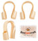 Beebeecraft 1 Box 300Pcs Wire Guardian 18K Gold Plated Brass U Shape Wire Guard Loops Thread Protector 0.6mm Hole for Jewelry Making Earring Bracelet Necklaces