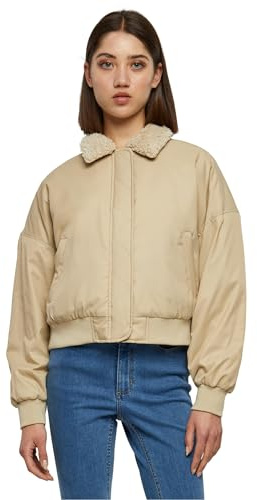 Urban Classics Damen Jacke Ladies Pilot Bomber Jacket wetsand/sand XL