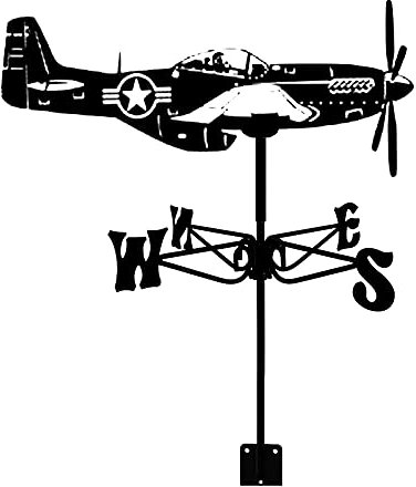 Girouette en métal exquise, girouette de Chasse, girouette avec revêtement antirouille, indicateur de Direction du Vent en Acier Inoxydable pour décoration de Jardin, Patio, Cour