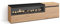 Skraut Home | Mueble TV | Televisión | Muebles de salón, almacenaje | 150x45x35cm | para TV hasta 65 | Chimenea eléctrica | Estilo Moderno | Roble y Negro
