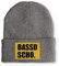 tshirtladen Beanie Mütze Bassd Scho. Statement Wintermütze, Farbe: Grau
