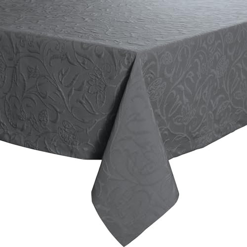 Pichler Tischdecke Cordoba bügelfrei dunkelgrau Größe 150x250 cm