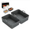 2PCS Air Fryer Silicone Pot Dish Dual 2 Basket Reusable Liner for Ninja & Salter Dual Air Fryer Accessories Oven and Microwave Compatible (Grey)