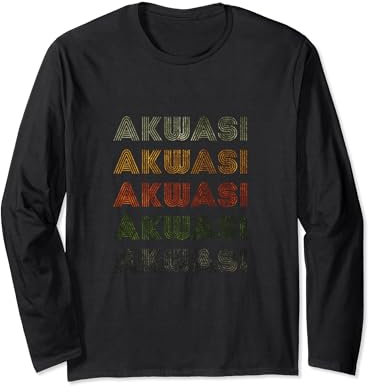 Love Heart Akwasi T-Shirt Grunge Vintage Schwarz Akwasi Langarmshirt