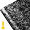 Wellzenith Geschmiedete Carbon Folie,150 * 30cm Selbstklebend Autofolie aus Vinyl,Forged Carbon Folie Vinylfolie (Glänzend Schwarz Grau)