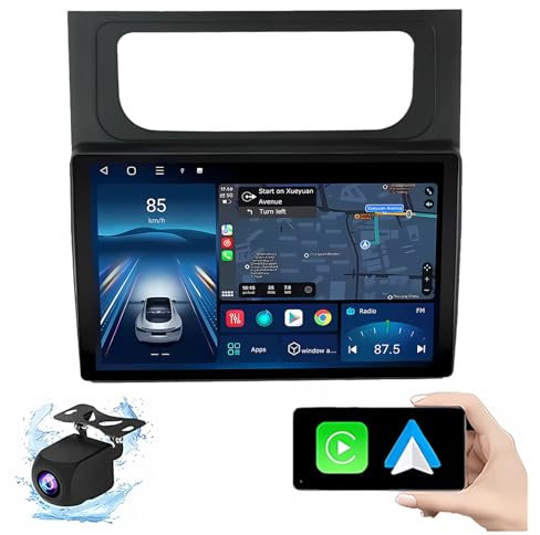 Android 14 Autoradio per Volkswagen touran 2011-2015 10 Pollici Stereo Auto Radio Doppio DIN con CarPlay/Android Auto GPS USB Bluetooth WiFi FM Comandi al Volante Touchscreen(P1(1G+32G))