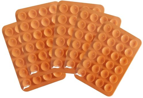 Custodia per telefono con ventose, supporto per telefono adesivo in silicone,Supporto per telefono con ventosa da 5 pezzi | Supporto magnetico per telefono per telefono antiscivolo per video