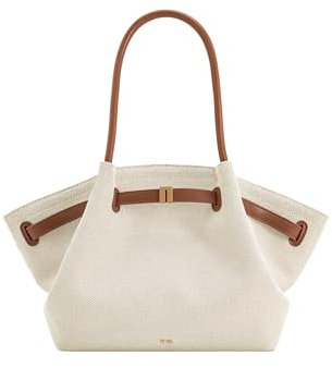 JW PEI Damen Hana Medium Faux Suede Tote Bag, Braune Leinwand, Medium