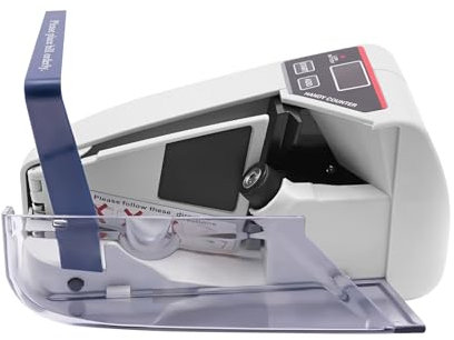 Geldzählmaschine Geldscheinprüfer Geldzähler Geldprüfgerät Geld Zähl Maschine Geld Zählen Maschine 600 Scheinen pro Minute, mit LED-Anzeige und 2 stufiger Stromversorgung