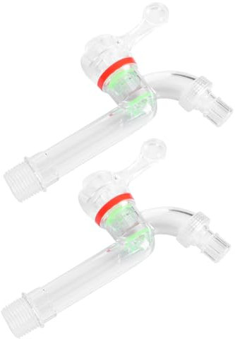 HOUDERCO 2stücke Langer Wasserhahn Für Haushalt Transparente Verlängerung Für Küchen Und Gartenwasserhähne Hochwertiger Wasserhahn Für Spüle Langlebig Und Einfache Installation