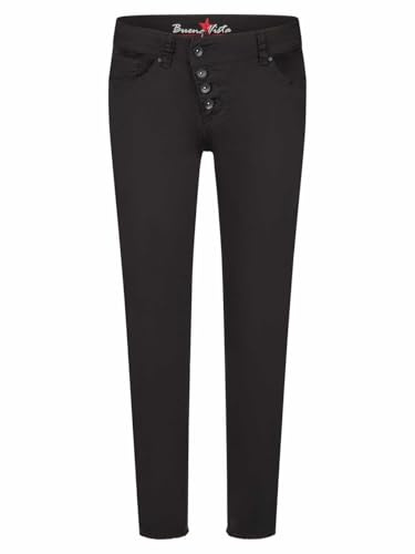 Buena Vista Damen Hose Malibu 7/8 Stretch Twill (DE/NL/SE/PL, Alphanumerisch, M, Regular, Regular, black)