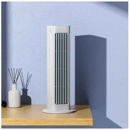 3 Speeds Small Portable Air Conditioner, USB Rechargeable Mini Air Conditioner, Wall Mounted Air Conditioners, No Drilling Wall Mounted Electric Fan, Air Cooling Fan for Home Office Use (White)