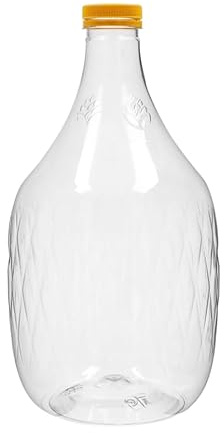 MIKONI 5L Weinflasche Weinballon aus Kunstoff GÄRBALLON Flasche Ballonflasche Gallone Wasserflasche Likörflaschen Saftflasche D10 (1)