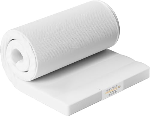 Aiidoits Topper 140x200cm, 7cm Höhe Matratzen Topper 140x200 mit bequemem Komfortschaum, Öko-Tex Zertifiziert ergonomisch, rutschfeste Unterseite und Abnehmbarer waschbarer Bezug