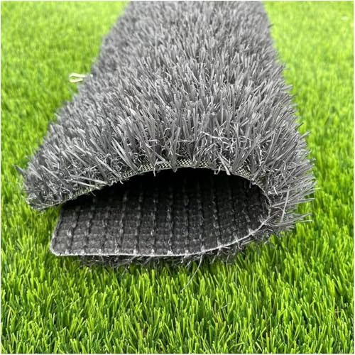 Faux Gazon De Jardin Extérieur Haute Densité, Pelouse De Paysage for Animaux De Compagnie Auto-drainante, Tapis D'herbe Anti-UV Respirant, Hauteur De Pile De 0,98 Po (Color : Grigio, Size :1*5m)