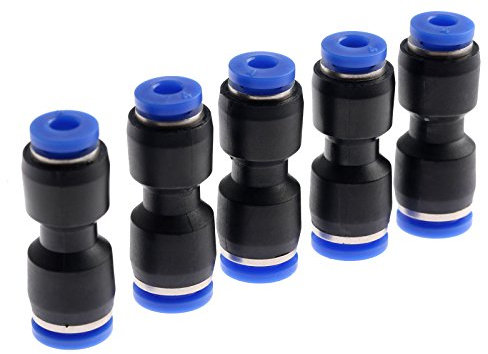 MUXSAM Pneumatische Fittings Push in Fitting Steckverbinder für Luft Wsser Schlauchanschluss 5pcs,Durchmesser6cm,4cm