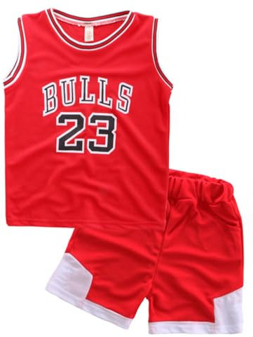 Odziezet Baby Kleidung Set Shirt Ärmlos + Shorts Junge Basketball Anzug 1-7 Jahre alt