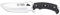 Cudeman Cuchillo 155-M Entresierras hoja de acero inoxidable ACX-380 de 16 cm empuñadura de micarta negra de 11 cm para caza, pesca, supervivencia y bushcraft + Portabotellas regalo