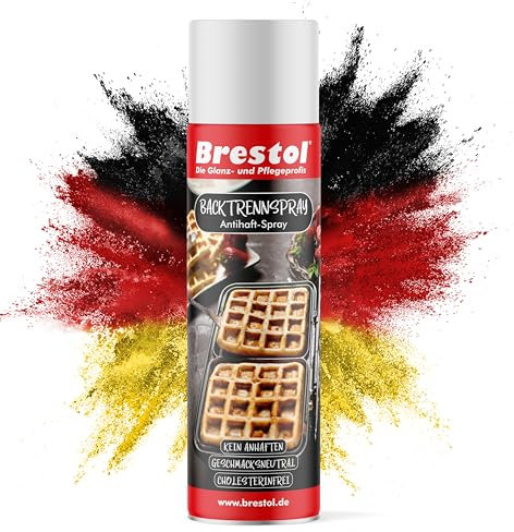 BRESTOL® Backtrennspray 500 ml – Vegan, Vielseitig & Perfekt für Festtagsbäckerei! Antihaftspray für Kuchen, Plätzchen, Multifunktional einsetzbar für Backformen, Backbleche, Töpfe, Pfannen