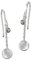 SilberDream weiß Plättchen Ohrringe Zirkonia 925 Silber Damen Ohrhänger SDO8812W Silber Ohrhänger