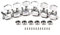 Alnicov Semiclosed Guitar Tuners 3L3R Saiten-Stimmwirbel Keys-Set für Epiphone Les Paul E-Gitarre oder Akustikgitarre, Chrom