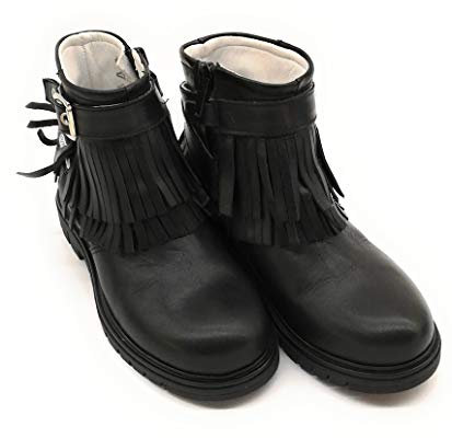 Balducci Brick 428 Stivaletto Frange Pelle Nero (Numeric_28)