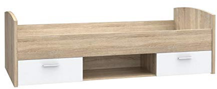 Bettgestelle Winnie WNL09, Bett, Bettrahmen 90x200 mit 2 Schubkästen, Jugendbett, Einzelbett