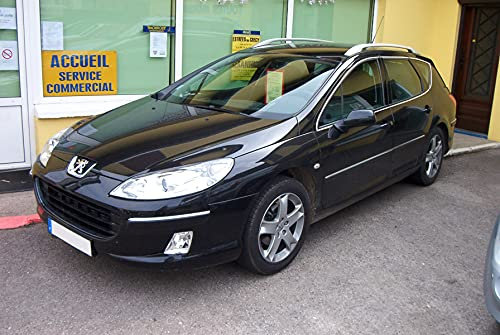 Luxyline Baguette chromée de Contour des vitres latérales pour Peugeot 407 SW