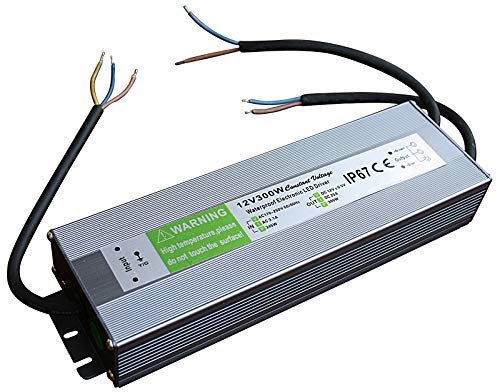 20W-300W 12V DC LED Stromversorgung Netzteil - Travo Trafo Transformator Wasserdicht IP 67 Stripe (300 Watt)