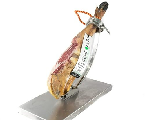 CERROALTO | Iberische Schulter mit Eichelfütterung 50% iberische Rasse | Gewicht von 5 bis 6 kg | Mehr als 24 Monate geheilt