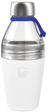 KeepCup Water Bottle, Reusable Insulated Stainless Steel and Plastic Dual Opening with Leakproof Steel Cap, 18oz/530ml - Twilight Clear