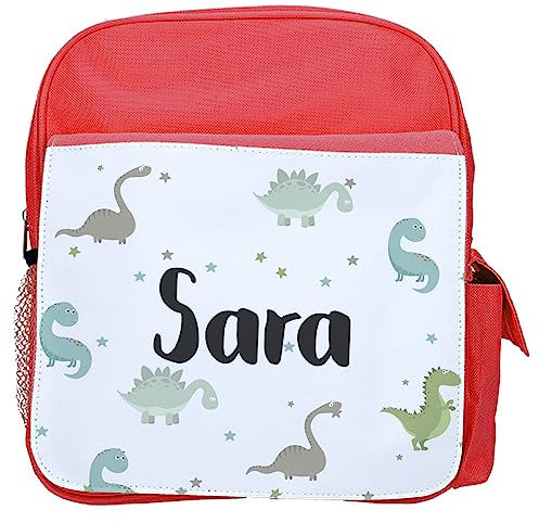 Wanapix|Personalisierter Kinderrucksack|für Kindergarten und Schule|Dino