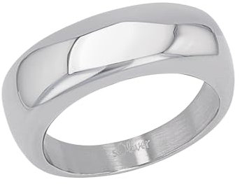 s.Oliver Damen-Damenring Edelstahl 60 Silber 32024537