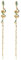 Lurrose Snake Hair Sticks 2pcs Snake Hairpins Chinese Hair Sticks Snake Hair Chopsticks for Long Hair, Golden Chinese Hairpin