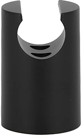 Support de Pommeau de Douche ABS 360 ° Support de Pommeau de Douche à Main Réglable Remplacement Chromé pour Barre Coulissante Approvisionnement de Salle de Bain(Le Noir)