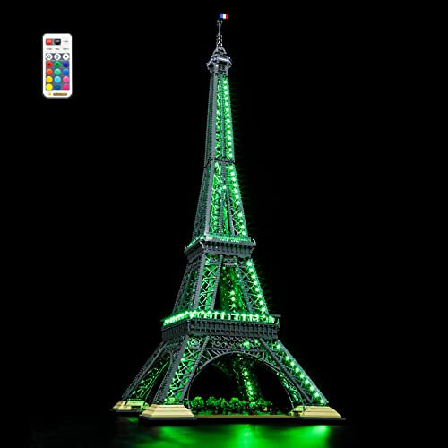 LIGHTAILING Led Licht für Lego- 10307 Architecture Eiffel-Tower – Beleuchtungsset Kompatibel Mit Lego Modell:Fernbedienungsversion (Lego Bausteinen Modell Nicht enthalten)