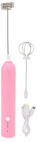 Aramox Mélangeur De Boissons, Petit Batteur À Oeufs Ménager Mini Mélangeur Multifonctionnel Agitateur Électrique De Poche Fabricant De Mousse Mélangeur De Cuisine (Rose)