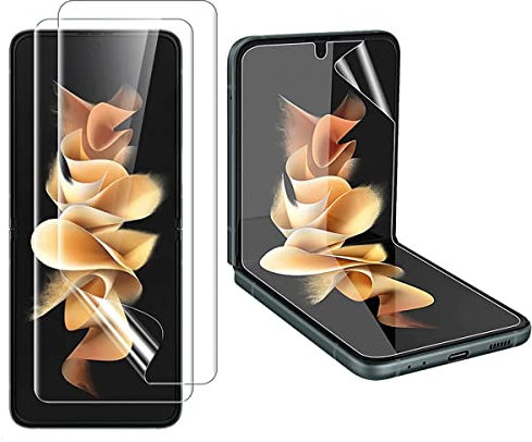 [2 Piezas] Protector de Pantalla Hidrogel para Samsung Galaxy Z Flip 3 5G (6.7), [HD] Películas de Hidrogel Flexible de TPU [NO Vidrio]