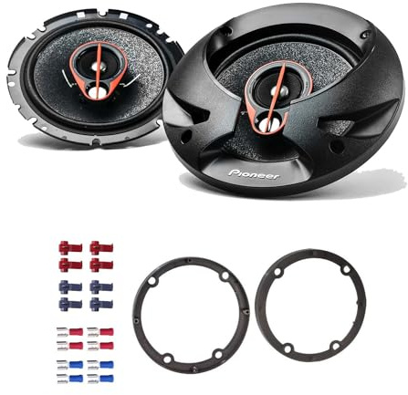 Pioneer TS-R1750S Lautsprecher mit Einbauset passend für Mercedes Vito 2006-2014 Türen vorne 500 Watt 165mm 3 Wege Koax