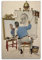 DryNda Poster Norman Rockwell Dreifach-Selbstporträt, coole Kunstwerke, Wandkunst, Leinwanddrucke, hängendes Bild, Heimdekoration, Geschenkidee, 20 x 30 cm