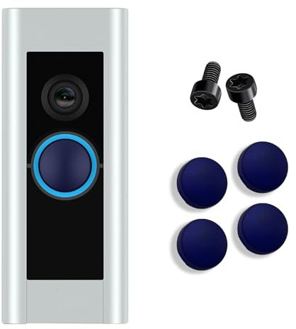 Türklingelknopf-Ersatz, Türklingel-Pro-Tasten, kommt mit 4 Knöpfen/2 Schrauben, Video-Türklingel-Tasten, kompatibel mit Doorbell Pro Doorbell Elite, Reparatur von gebrochenen Tasten