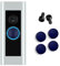 Doorbell Button Replacement, Doorbell Pro Buttons Replacement, Come with 4Pack Buttons / 2Pack Screws, Video Doorbell Buttons Compatible with Doorbell Pro Doorbell Elite, Repair Split Cracked Button