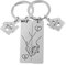 Porte Clé Personnalisé Prénom Couple Porte-Clé 2pcs Je t'Aime Cadeau Saint-Valentin Anniversaire Femme Homme